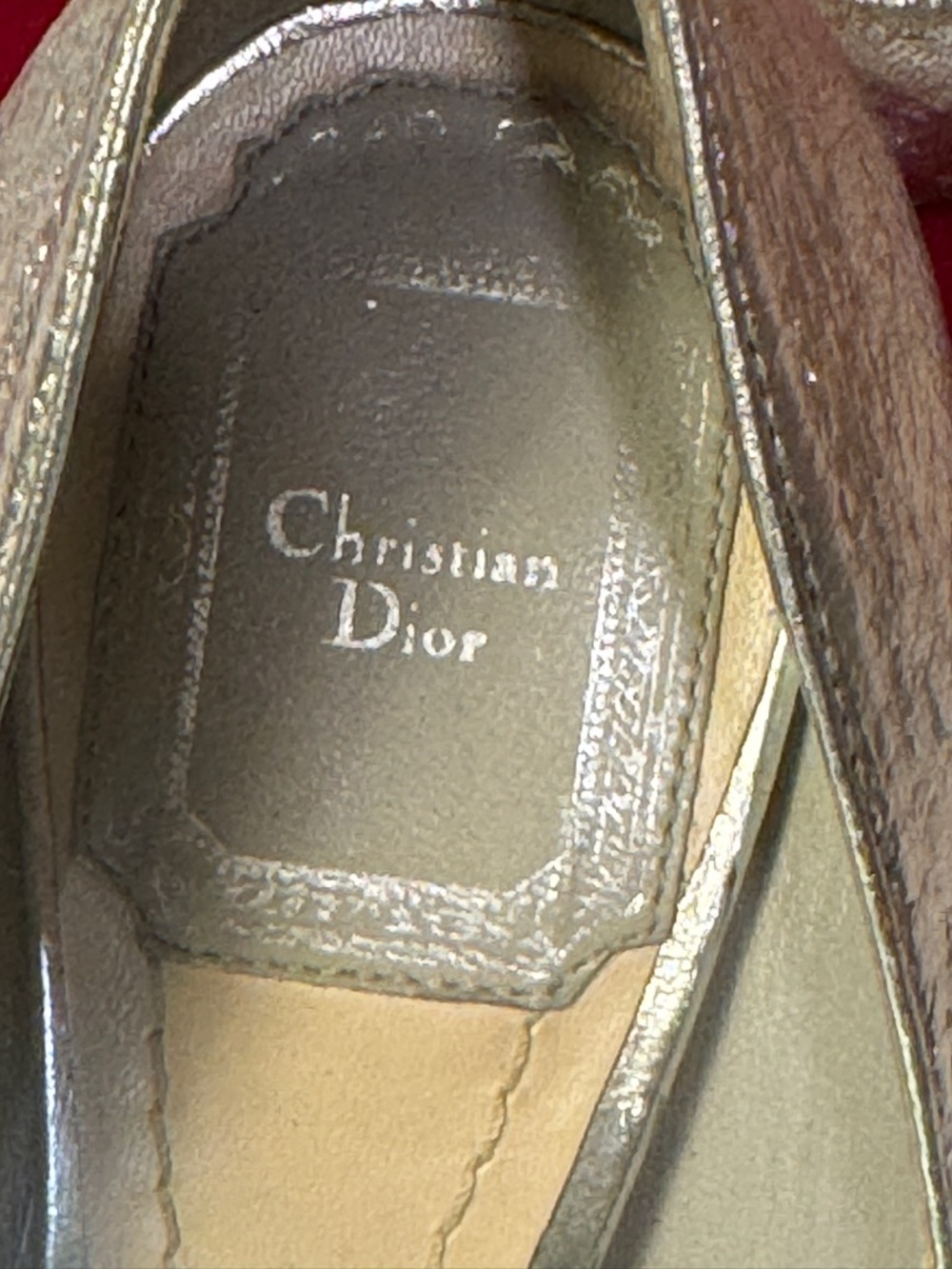 Dior Metallic Silver Pointed-Toe Stiletto Pumps - Picture 8 of 12